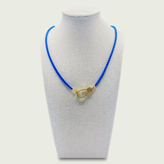 Charm Necklace - Cobalt