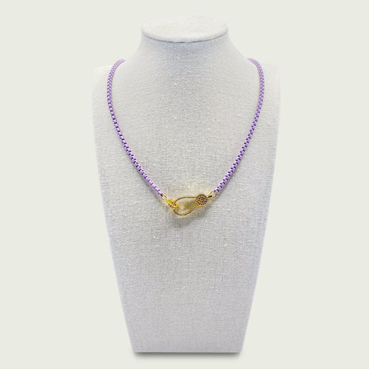 Charm Necklace - Purple