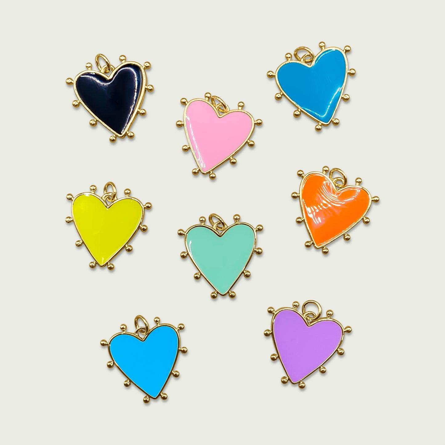 Dotty Heart Charm