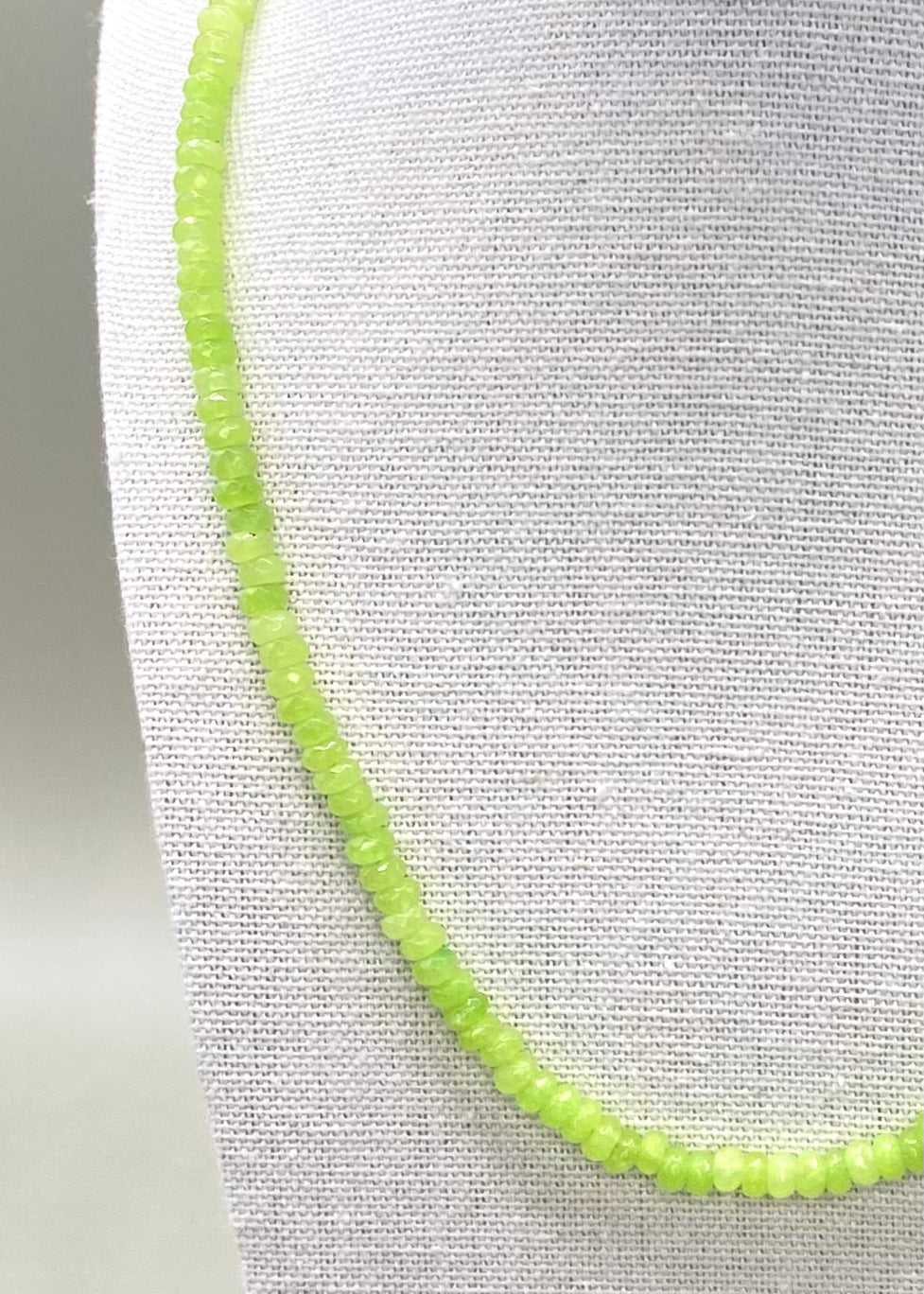 Small Beaded Necklace - Lime