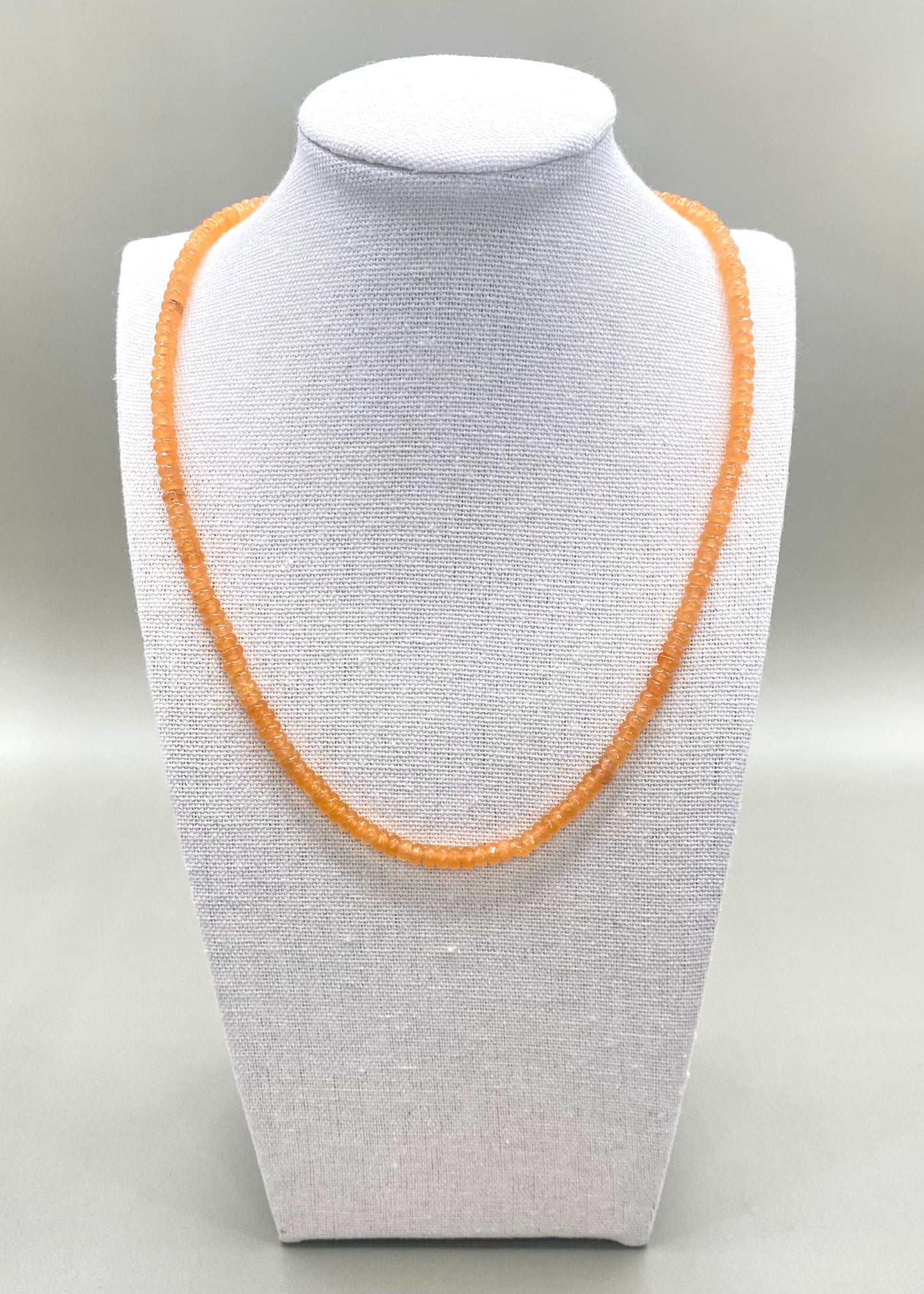 Small Beaded Necklace - Orange