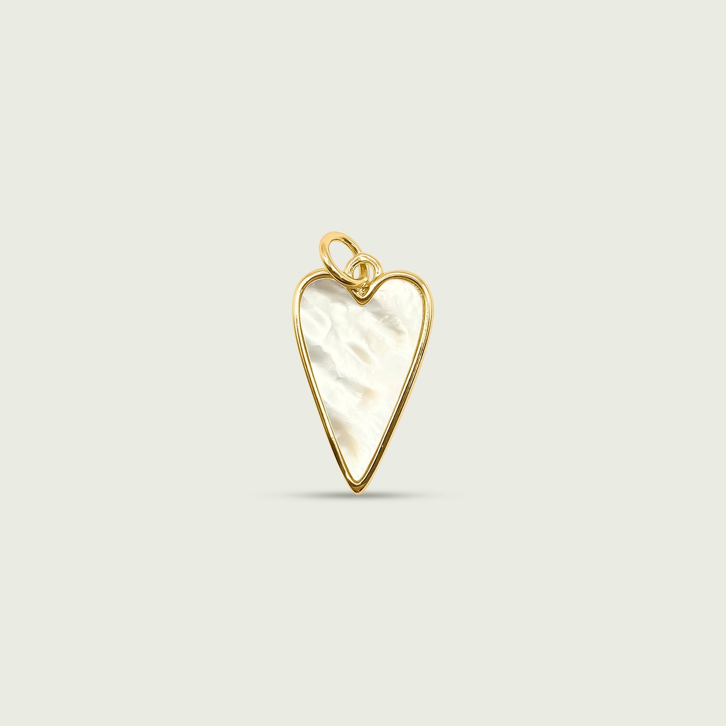 Mother of Pearl Heart Charm